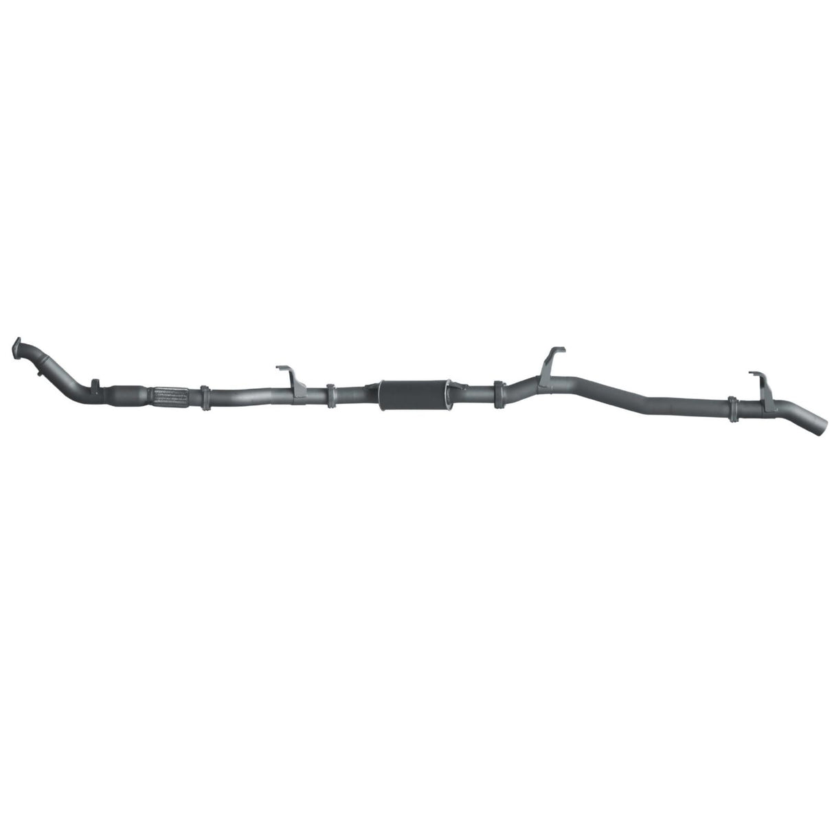 Redback Performance - Toyota Landcruiser 76 Series Wagon with Auxiliary Fuel Tank (01/2007 - 10/2016) Exhaust (Extreme Duty 4x4) "Cat & Resonator"