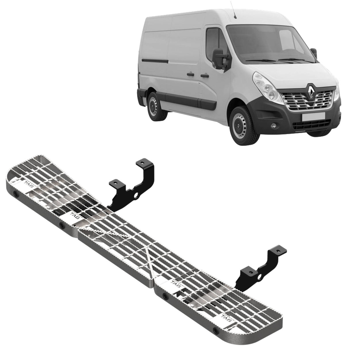 TAG - Renault Master FWD X62, FV (2011 - on) Rear Step & Sensor Brackets