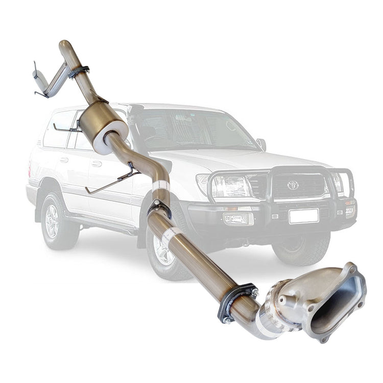 ESA | 3" Turbo Back Exhaust | Toyota Landcruiser 100 Series HDJ100 1HD-FTE Wagon | TY206