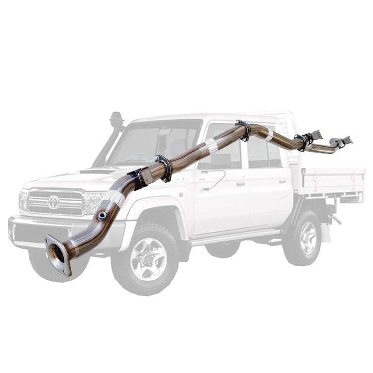 ESA | 3" DPF Back Exhaust | Toyota Landcruiser 79 Series VDJ79R V8 Ute MY17 2016-Onwards | TY223-HO