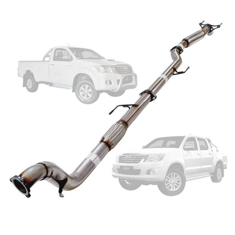 ESA | 3" Turbo Back Exhaust | Toyota Hilux N70 3L D4D Ute 2005 - 2015 | TY234