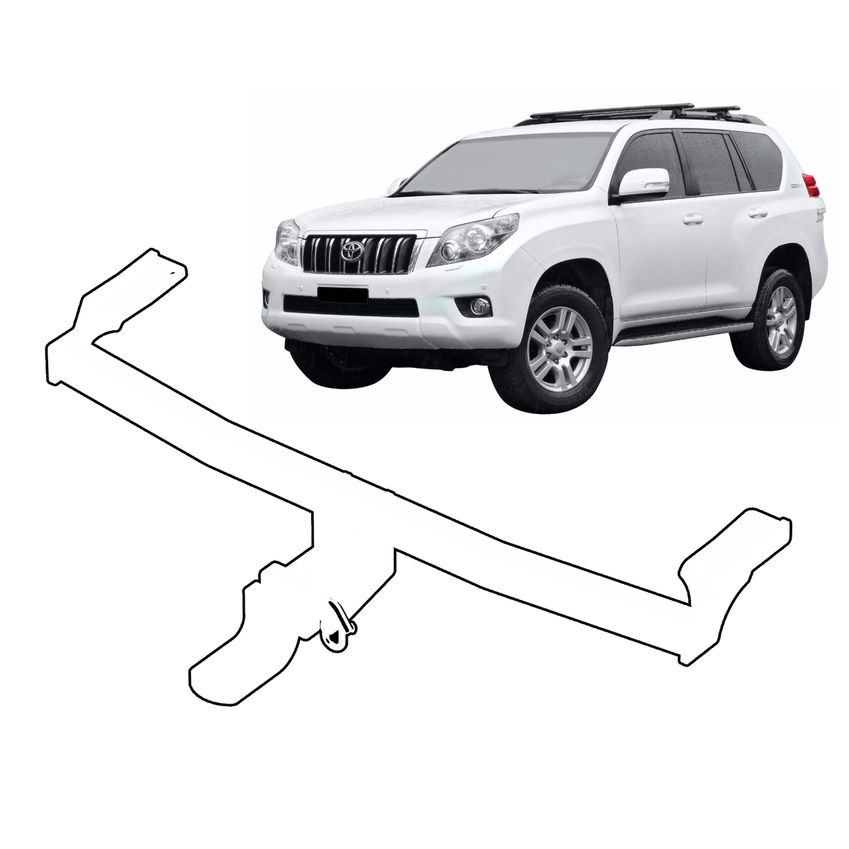 TAG - Toyota Prado (2009 - on) 4x4 Recovery Towbar