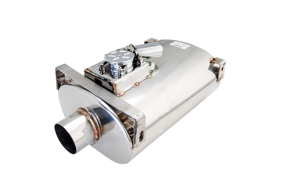 XFORCE - VAREX Universal Oval 6" InchX10" Inch, 15" Inch Body Length, 2.5" Inch Flanged Inlet, 2.5" Inch Single-Wall Outlet