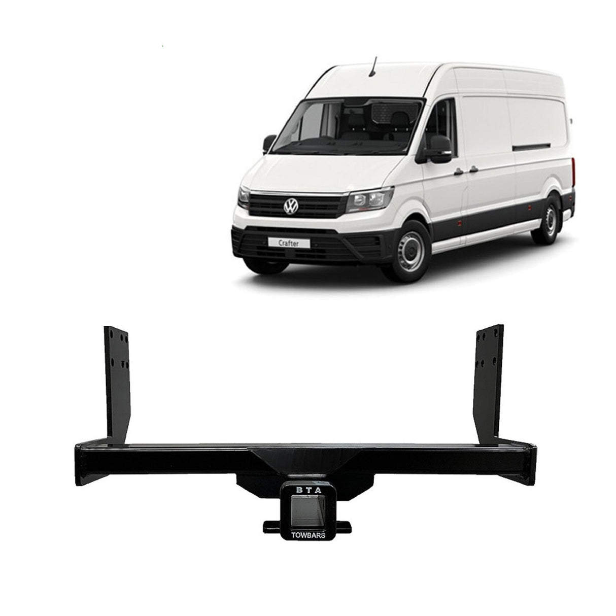 BTA Towbar - Volkswagen Crafter Van Runner Mid and Long Wheelbase / Single Rear Wheel (08/2017 – On) - Heavy Duty 2000kg Capacity