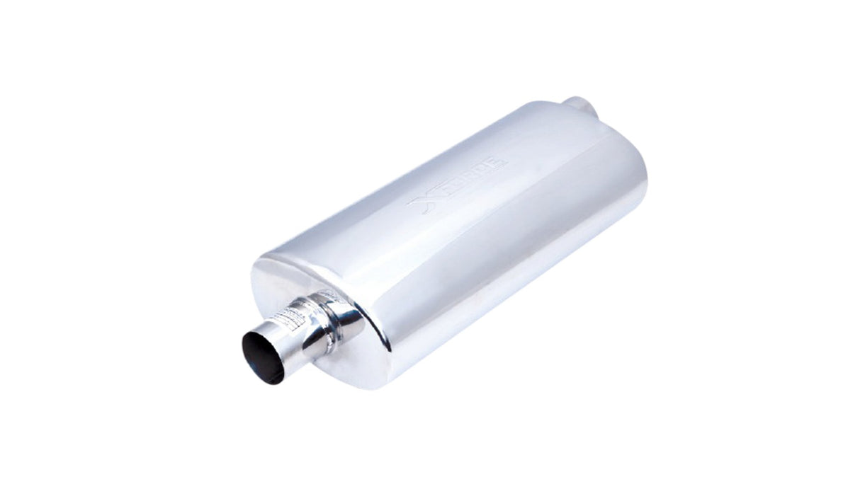 XForce | 2" Centre-Offset Performance Muffler | 5"x8"x14" 304 Stainless Steel | VX09-1451