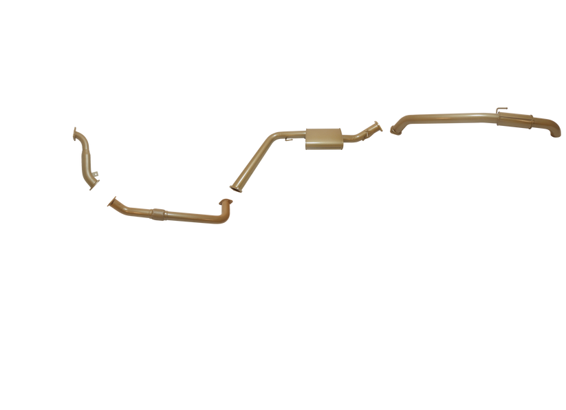 King Brown - Nissan Navara D40 2.5L TD Dual Cab/King Cab TD 2006 to 2016 (without DPF/Air Purifier) - Single 3" Kit