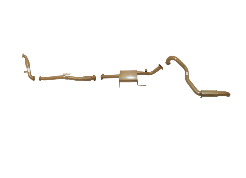 King Brown - Nissan Patrol GU MKII Ute & Wagon 3L TD Mk I & Mk II 2000 to 2016 (without DPF/Air Purifier) - Single 3" with CAT Kit