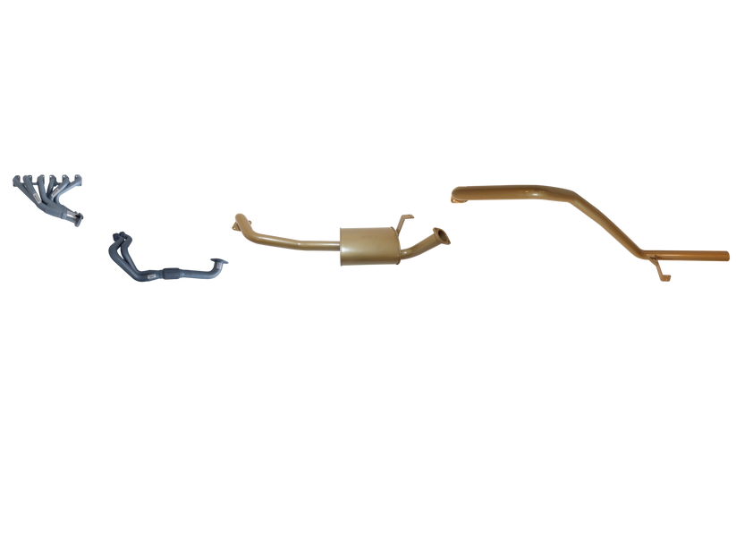 King Brown - Toyota Landcruiser 80 Series 6 Cyl 4.2L 1HZ Diesel 1989/1997 Non Turbo - Single 2 1/2" with Headers Kit