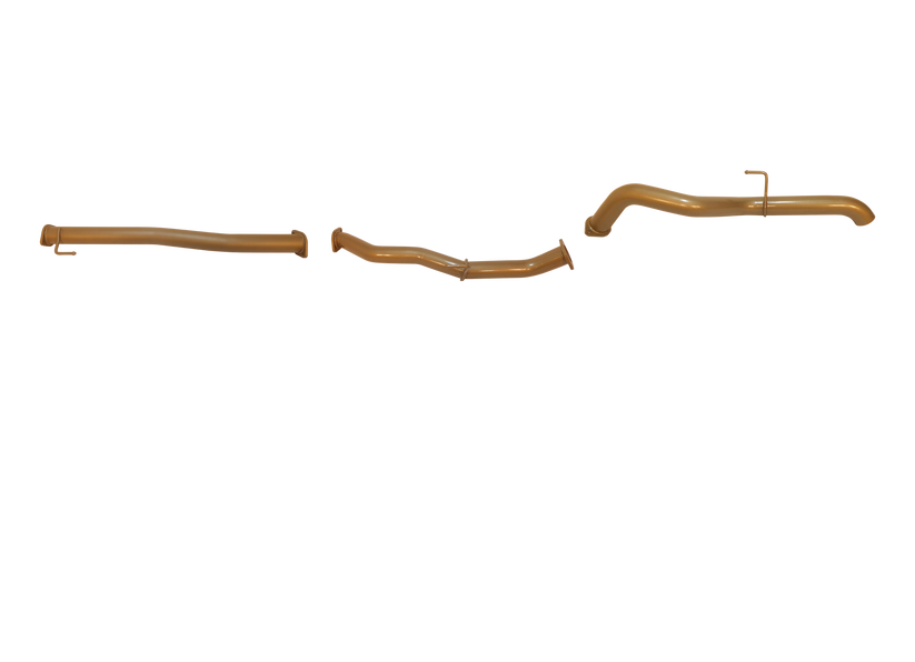 King Brown - Nissan Navara ST/ST-X D23 2.3L TD March 2015 to current (Factory DPF/Air Purifier Back) - Twin 3" with Centre Pipe Only Kit