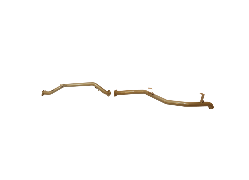 King Brown - Toyota Landcruiser 70/79 Series V8 4.5L Single Turbo Single Cab & Dual Cab Ute September 2016 to current (with Factory DPF/Air Purifier)-Single 3" Rear Pipe Only Kit