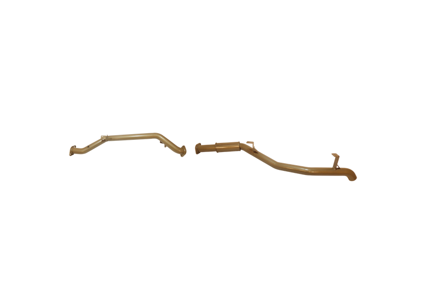 King Brown - Toyota Landcruiser 70/79 Series V8 4.5L Single Turbo Single Cab & Dual Cab Ute September 2016 to current (with Factory DPF/Air Purifier)-Single 3" With Rear Resonator Kit