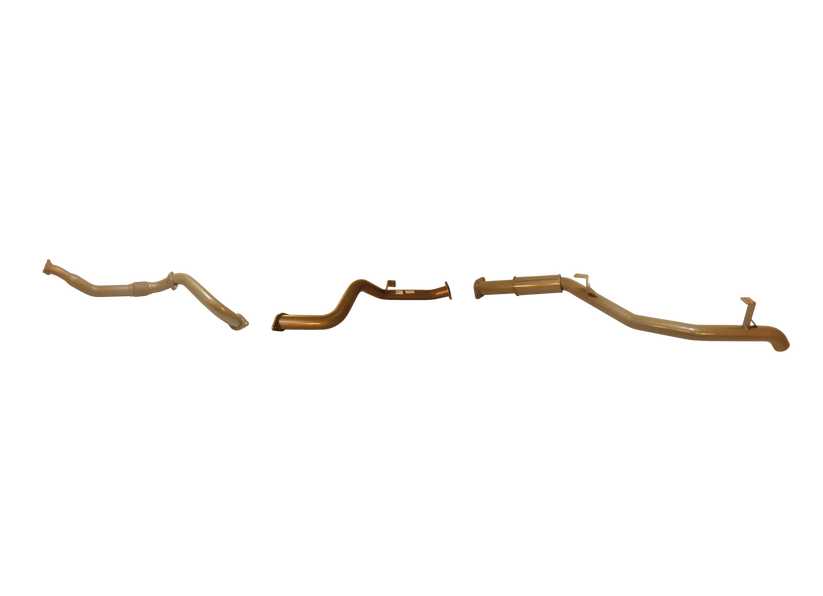 King Brown - Toyota Landcruiser 70/79 Series V8 4.5L Single Turbo Ute March 2007 to August 2016 (without DPF/Air Purifier) - Single 3" with Rear Resonator