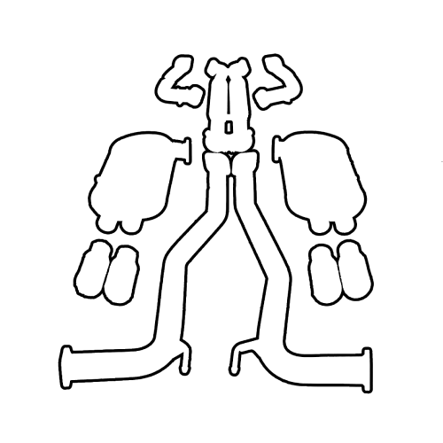 Berklee Performance - Holden Crewman/One Tonner Ute VZ V6 2.5"Sports Exhaust With Rear Muffler (PEX Exhaust)