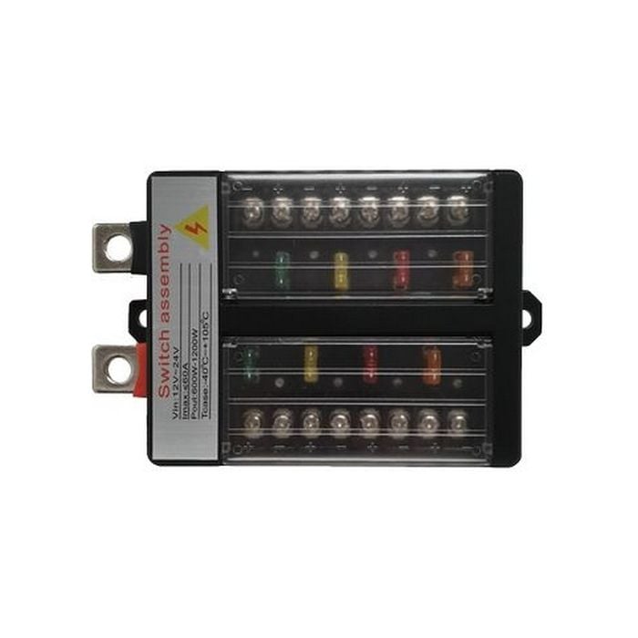 Hulk 4X4 - 8 WAY SWTCH PANEL 60 amp 9-30V 64 COLOUR ILLUM RGB WITH APP &