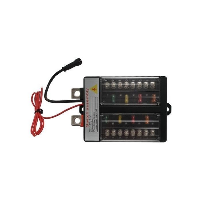 Hulk 4X4 - 8 WAY SWTCH PANEL 60 amp 9-30V 64 COLOUR ILLUM RGB WITH APP &