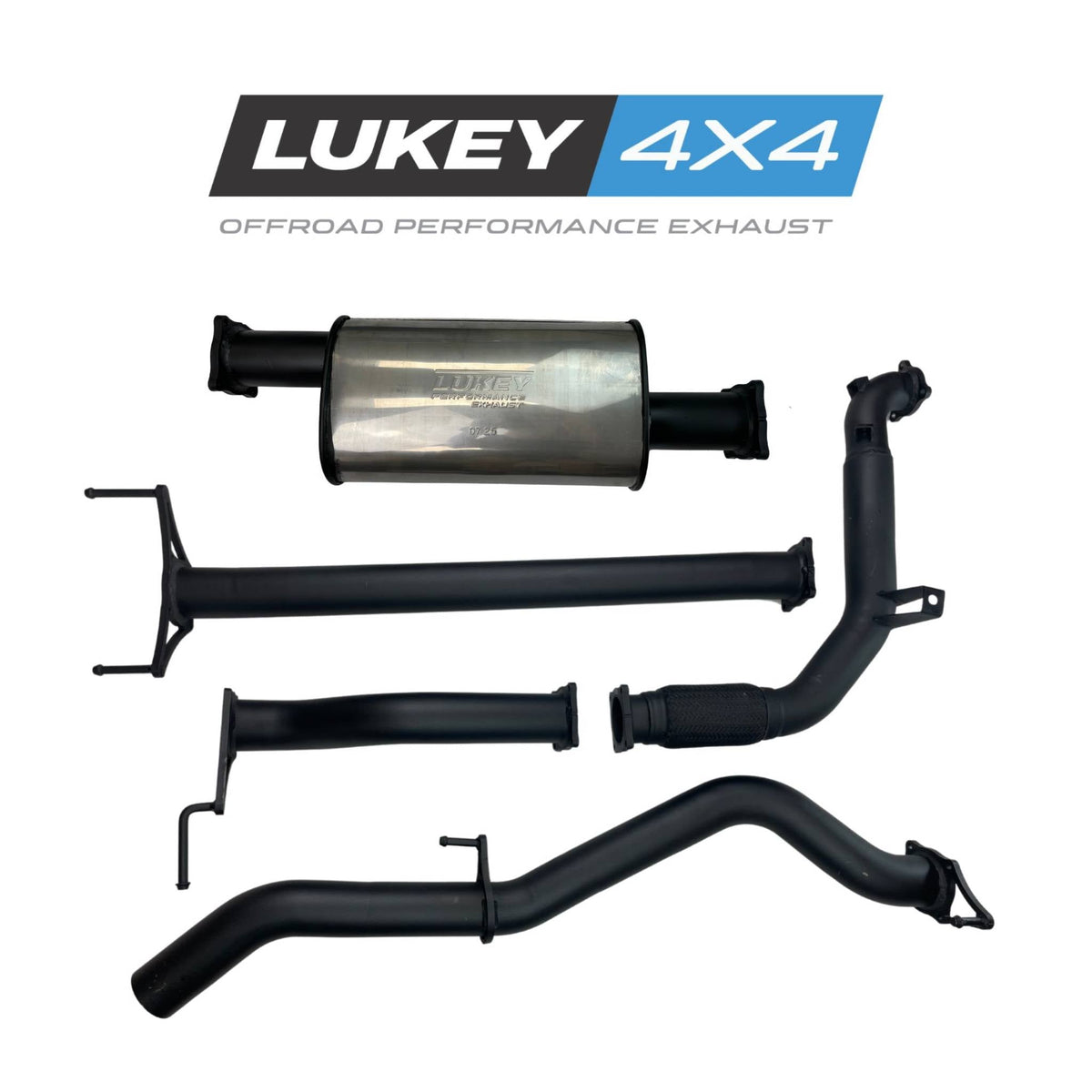 Lukey 4x4 Exhaust System with Muffler for Mitsubishi Triton MN 2009-2015 - LKY-MT-MN-PM