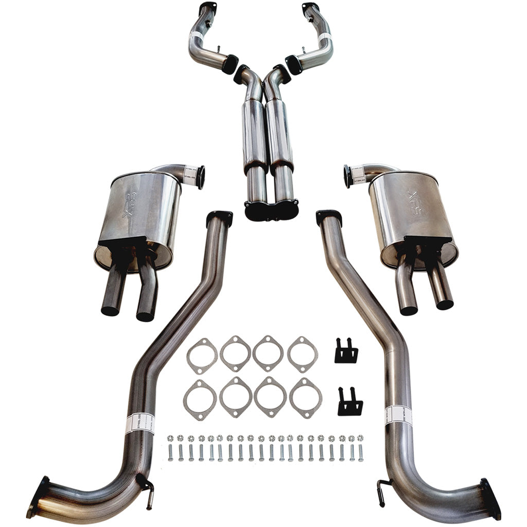 ESA - Holden Commodore VF HSV Non-LSA V8 Sedan Wagon 3" Exhaust Kit with 2 x Hotdogs, X-Pipe, XPS Stainless Steel