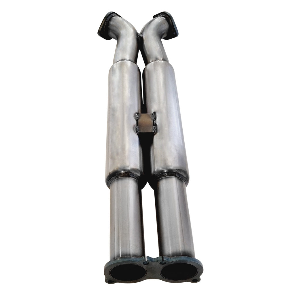 ESA - Holden Commodore VE, VF V6 V8 Sedan Wagon Ute 3" X-Pipe - 2 x Hotdog Centre Stainless