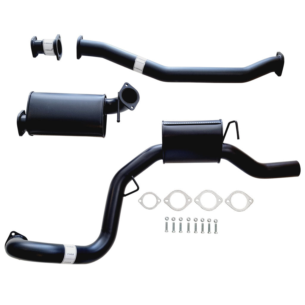 ESA - Ford Falcon EA EB ED EL EF AU 6 Cyl Sedan 3" Catback Kit with Everflo Muffler & Cat Adapter
