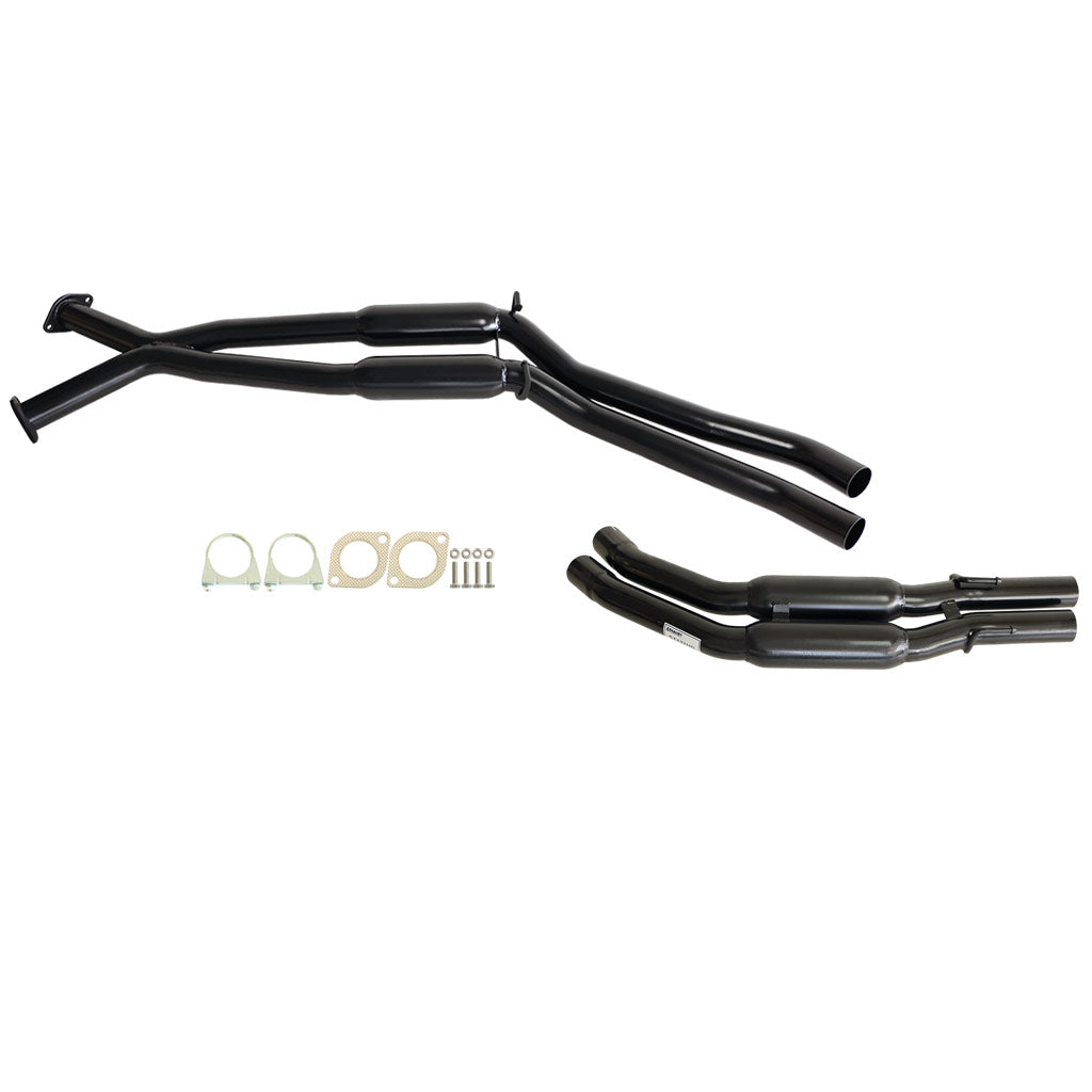 ESA - Holden Commodore VT-VZ V6 & V8 Sedan Twin 2 1/2" Kit - Inc Xpipe & Everflo Hotdogs