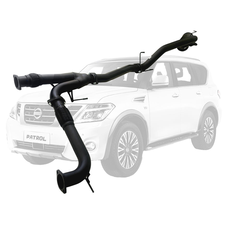 ESA 4X4 - Nissan Y62 Patrol 8cyl 5.6L V8 3 Inch Exhaust With Centre Pipe And Rear Muffler