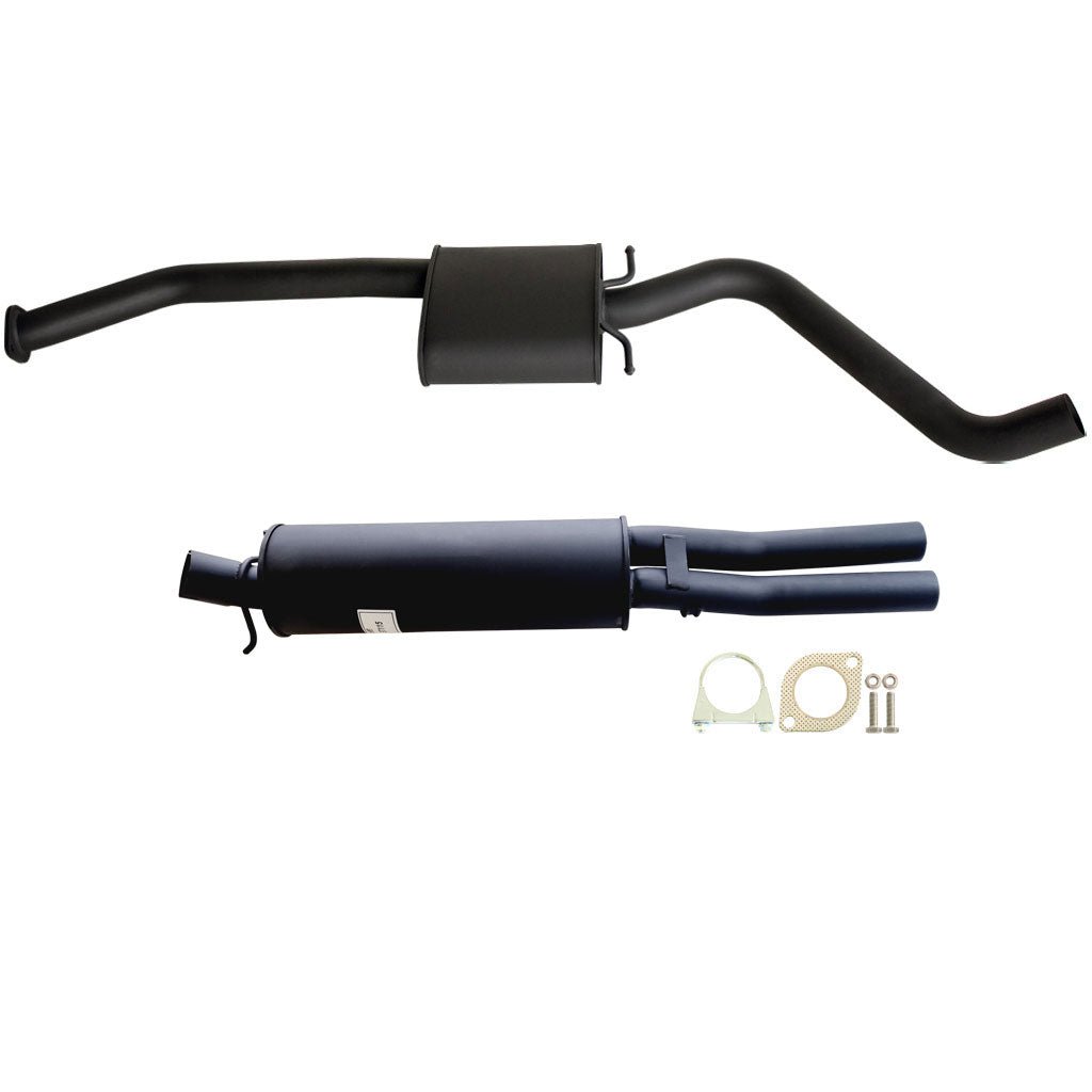 ESA - Holden Statesman VQ-VR V6 / VS V8 2 1/2" Catback Kit Inc 2 x Everflo Mufflers Rear Dual Outlet