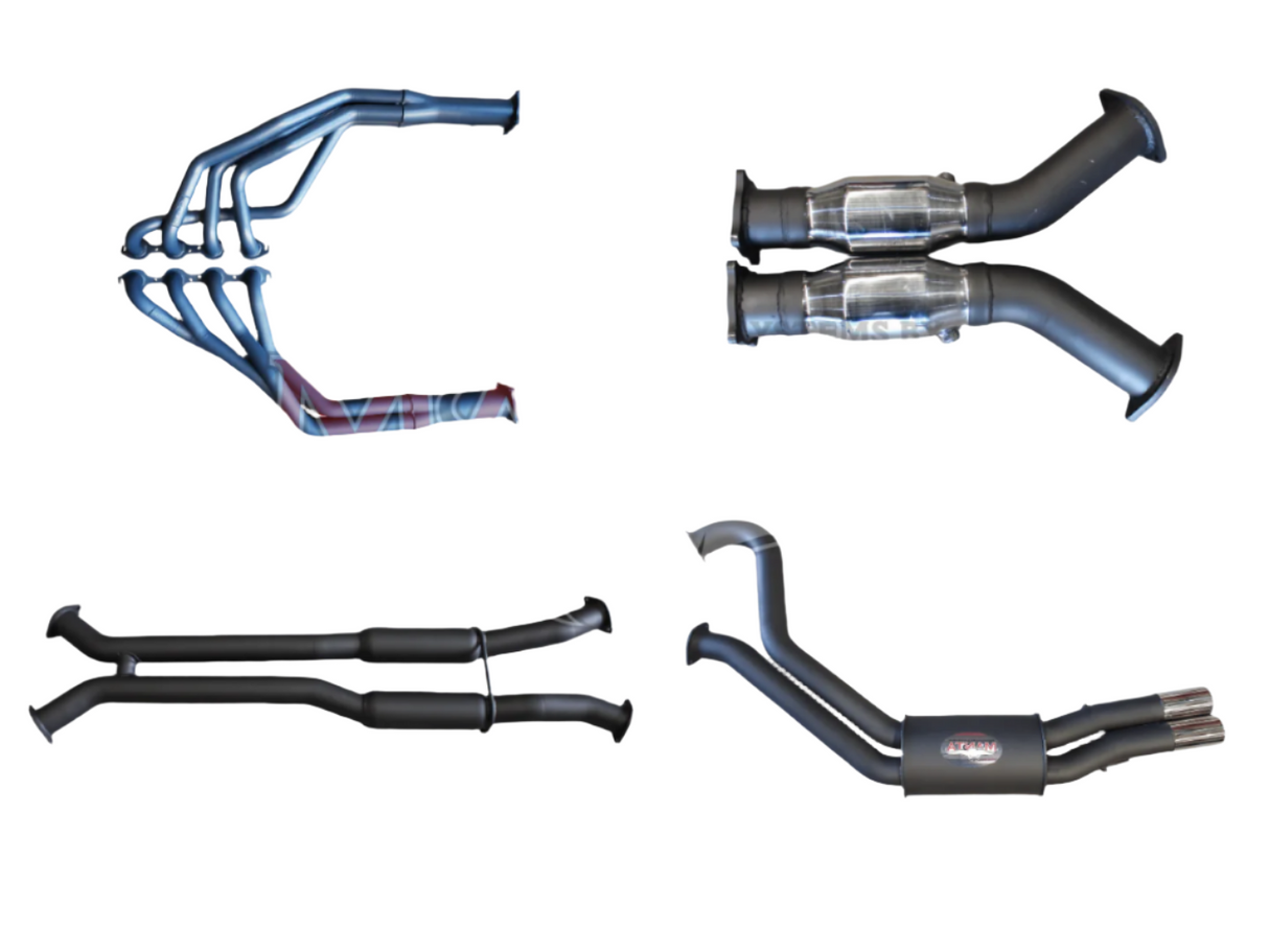 Manta | Twin 3″ Full Exhaust System with 1 3/4″ Extractors Hotdog/Muffler | Holden Statesman WH 5.7L V8 LWB Sedan 1999–2003