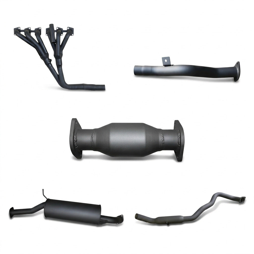 Manta | 2.5in Full Exhaust System with Centre Muffler & Rear Hotdog | Nissan Patrol GU 4.5L TB45 Wagon 1997–2001