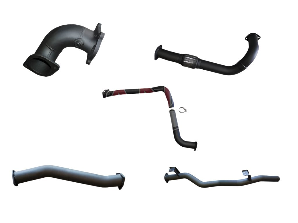 Manta | 3″ Turbo Back Exhaust System without Muffler | Toyota Landcruiser HDJ78 HZJ75 4.2L Diesel Troop Carrier & Ute 2001–2006