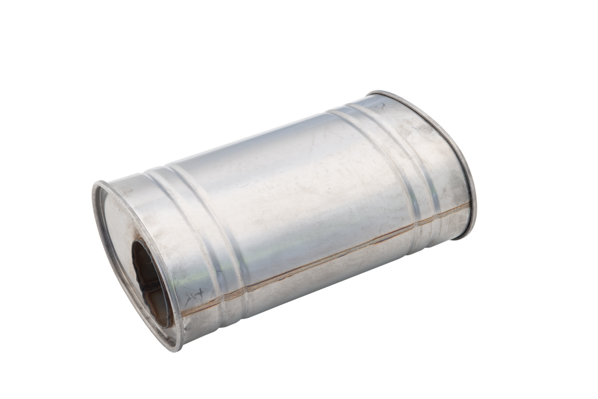 XForce | Raw 409 Stainless Steel Resonator | 3" Offset-Centre | 5"x8"x14" | MMU03-1476(409)