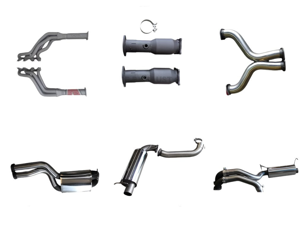 Manta | Twin 3″ Full Exhaust System with Extractors Muffler/Muffler | Ford FG GT 5.0L V8 Sedan 2010–2016