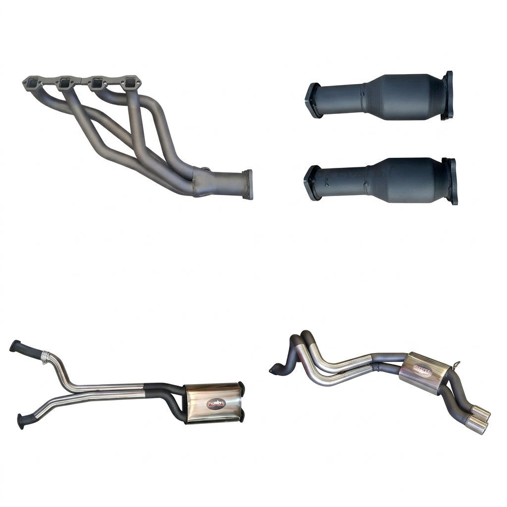 Manta | Twin 2.5″ Full Exhaust System with Extractors | Ford Falcon EB ED EF EL 5.0L V8 Sedan 1991–2002