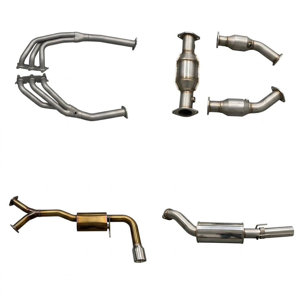 Manta | 3″ Full Exhaust System with Extractors Muffler/Muffler | Holden Commodore VZ 3.6L V6 Ute Wagon 2004–2007
