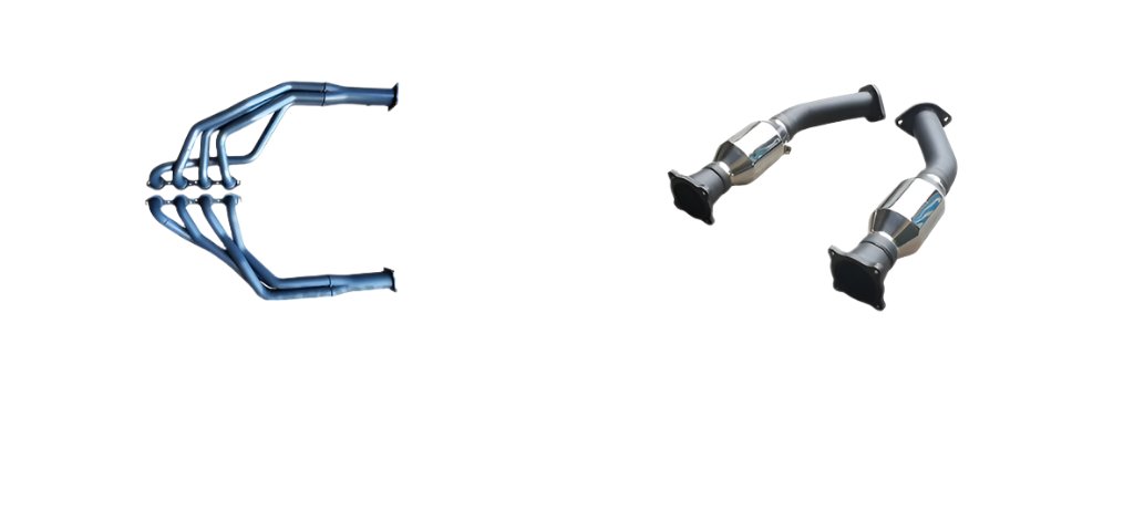 Manta | Twin 2.5″ Full Exhaust System with Extractors Hotdog/Muffler | Holden Monaro VZ 5.7L V8 Coupe 2004–2005