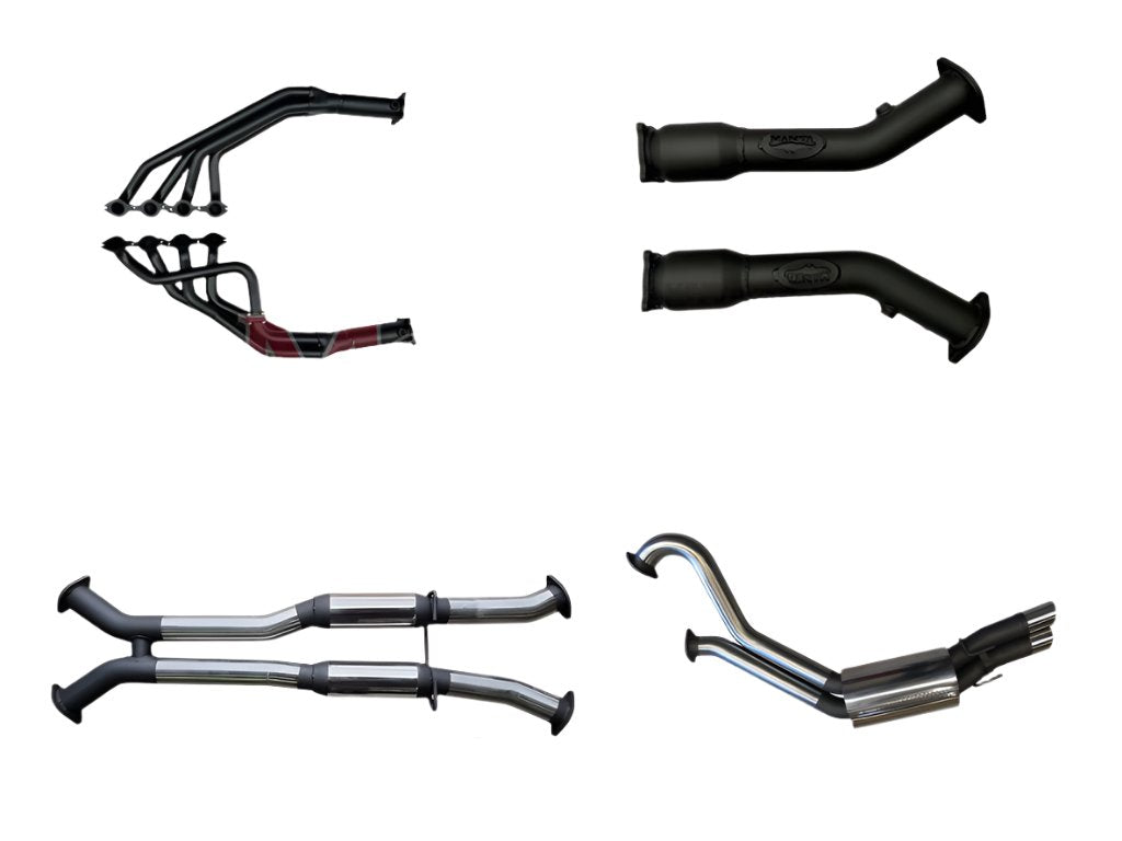 Manta | Twin 3″ Full Exhaust System with 1 3/4″ Extractors & Hotdog Mufflers | HSV Clubsport GTS Senator VY VZ V8 Sedan 2002–2006
