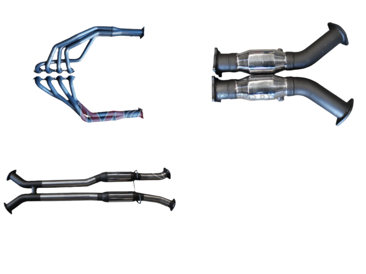 Manta | Twin 3″ Full Exhaust System with 1 3/4″ Extractors Hotdog/Muffler | Holden Statesman WH 5.7L V8 LWB Sedan 1999–2003