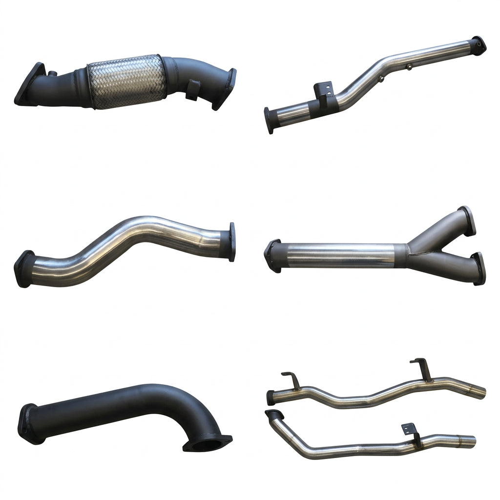 Manta | Dual 3in Turbo Back Exhaust System (No Cat) | Toyota Landcruiser VDJ79 V8 Ute 2016–2025
