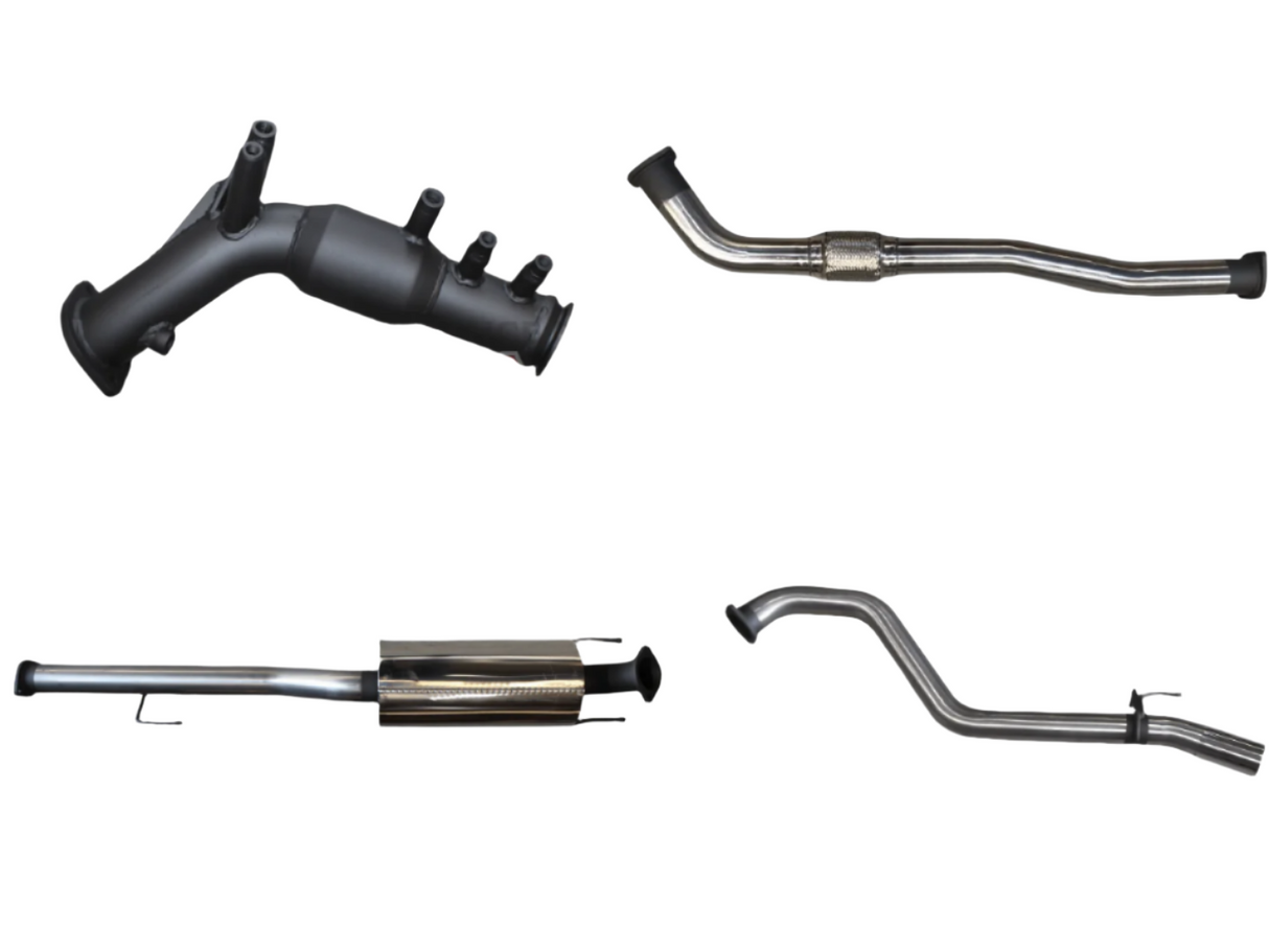 Manta - Toyota Hilux GUN125R 2.4L Turbo Back 3in Muffler With Cat