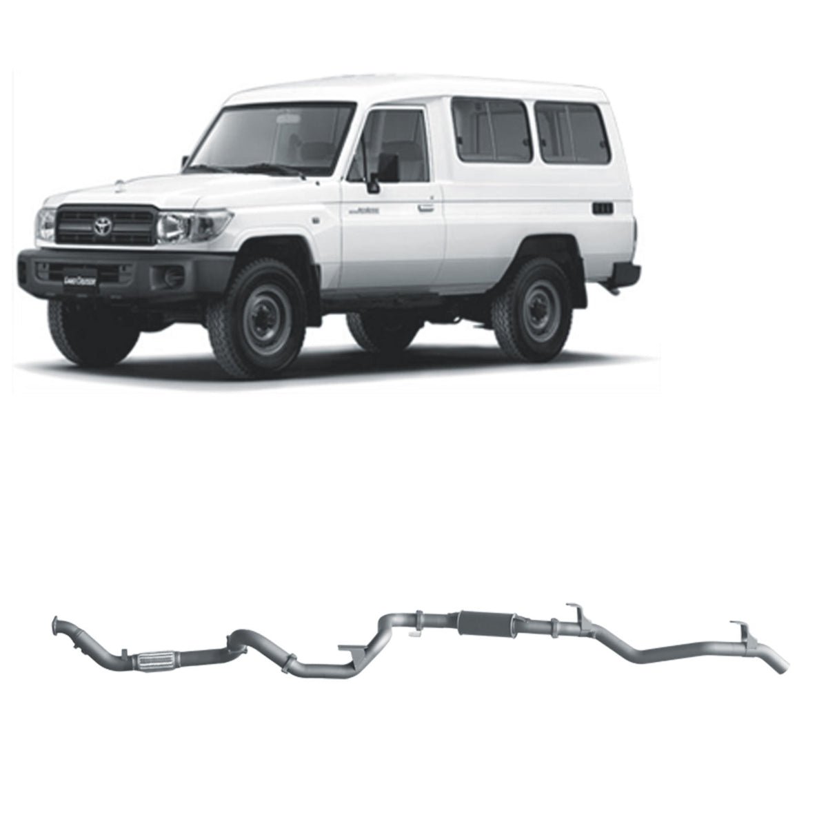 Redback Extreme Duty - Toyota Landcruiser 78 Series (2001 - 2007) 4.2L TD Performance Exhaust