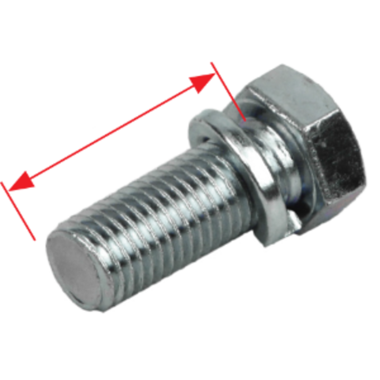 TAG - Class 2 tow bar bolts - 16 x 35mm Metric Zinc