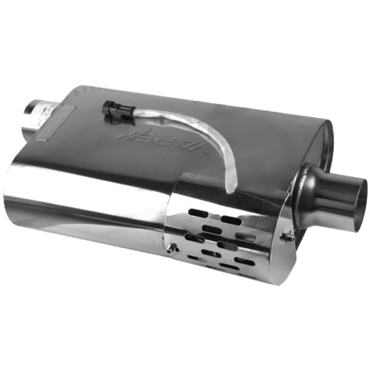 XFORCE - 2.5" Inch Inlet Oval (4" Inch x 9" Inch x 15" Inch)Varex Muffler Hidden Motor without Tips