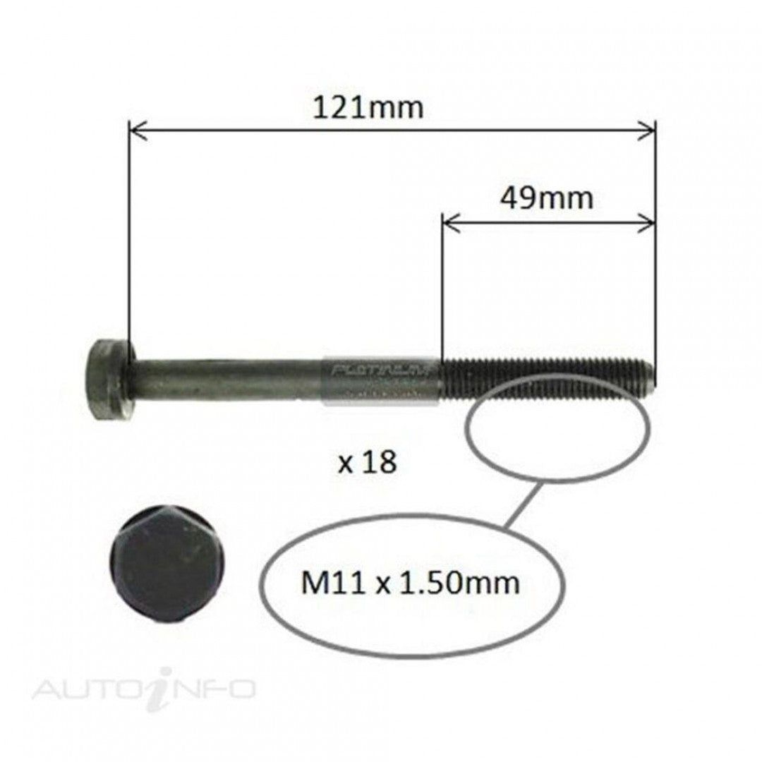 CYLINDER HEAD BOLT SET -HOLDEN RODEO TFR55 TFS54 TFS55 2.8L 4JB1-T 87-11/03