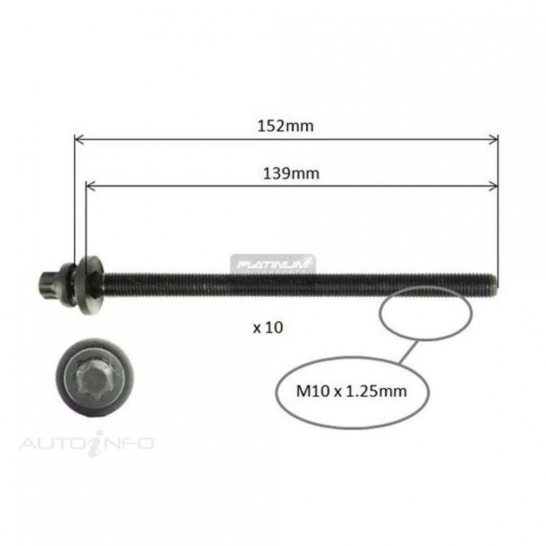 CYLINDER HEAD BOLT SET - HOLDEN CRUZE JG JH 1.8L F18D4 6/09-ON