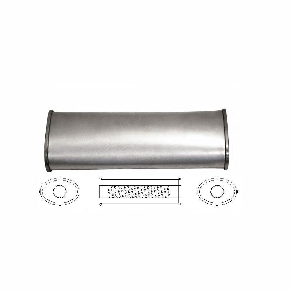 MSA Universal Muffler - 2.25" Inch 5"x MSA Universal Muffler - 3" Oval 16" Long Glass