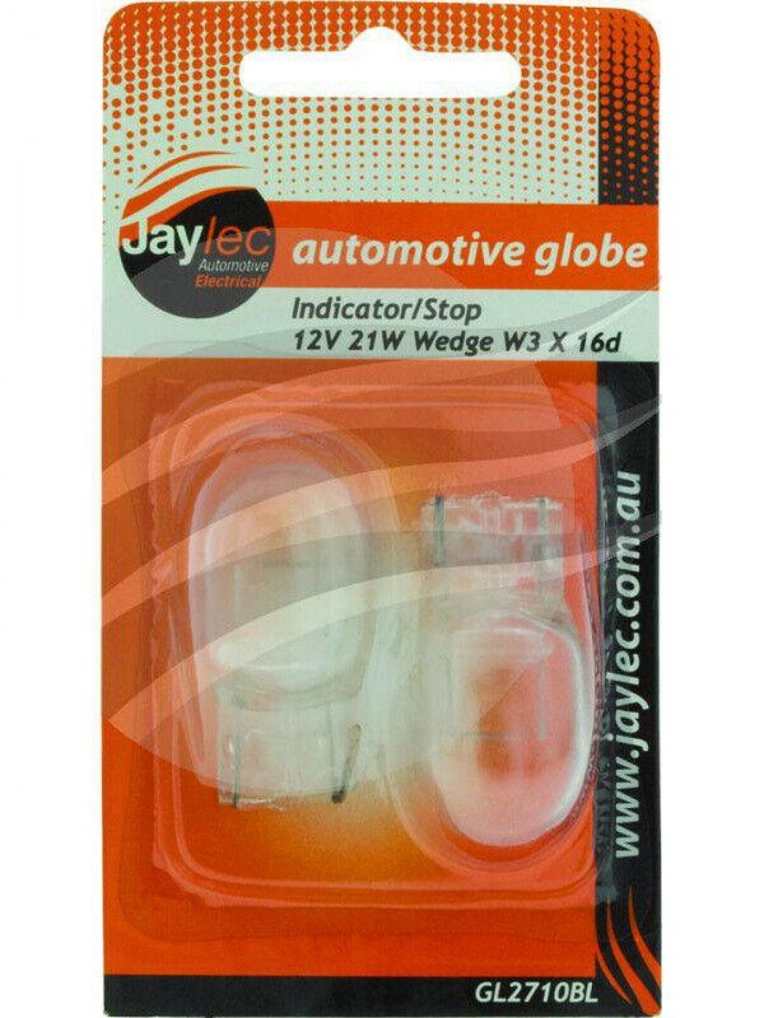 Jaylec - Clear Wedge Globe 12 Volts 21 Watt Pack Of 2