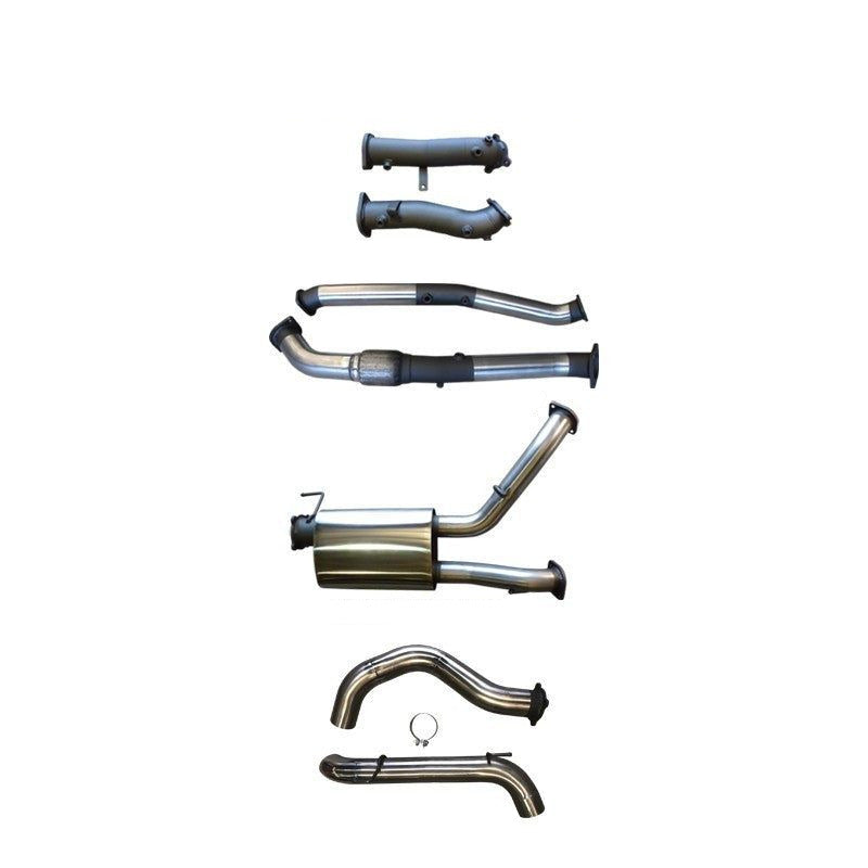 Manta 3in Dual Turbo Back No Cat with Muffler 4in Tailpipe Landcruiser VDJ200 2015–2021