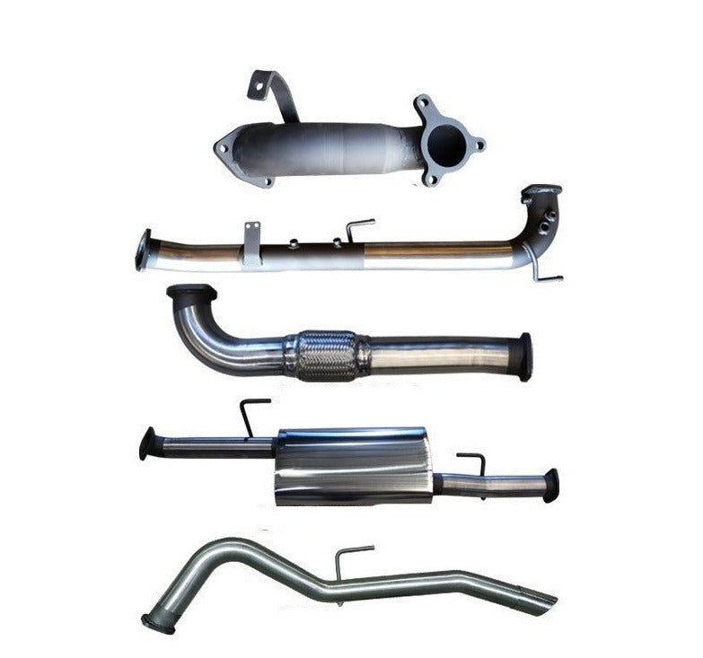 Manta | 3″ Cat & DPF Replacement Exhaust with Rear Tailpipe | Nissan Navara D40 2.5L Turbo Diesel Auto Ute 2005–2007