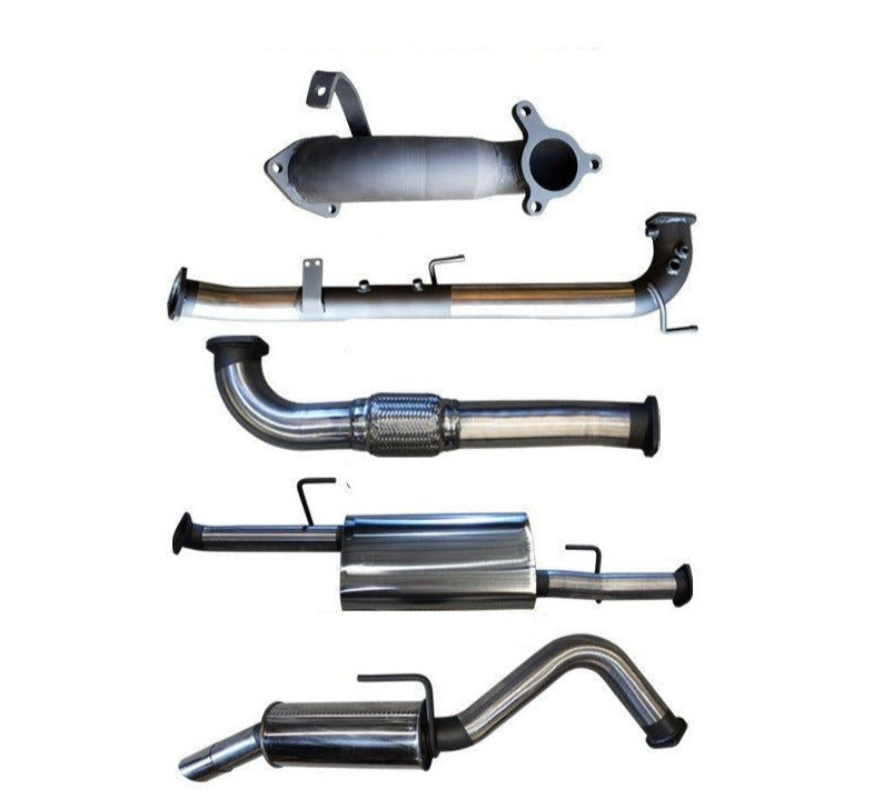 Manta | 3″ Cat & DPF Replacement Exhaust with Rear Muffler | Nissan Navara D40 2.5L Turbo Diesel Auto Ute 2005–2007