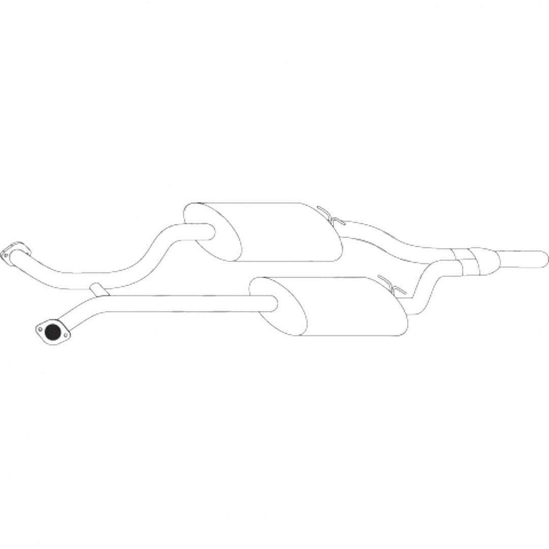 Standard Replacement - Holden Commodore VX (2000 - 2002) Wagon 5.7L - Center Muffler