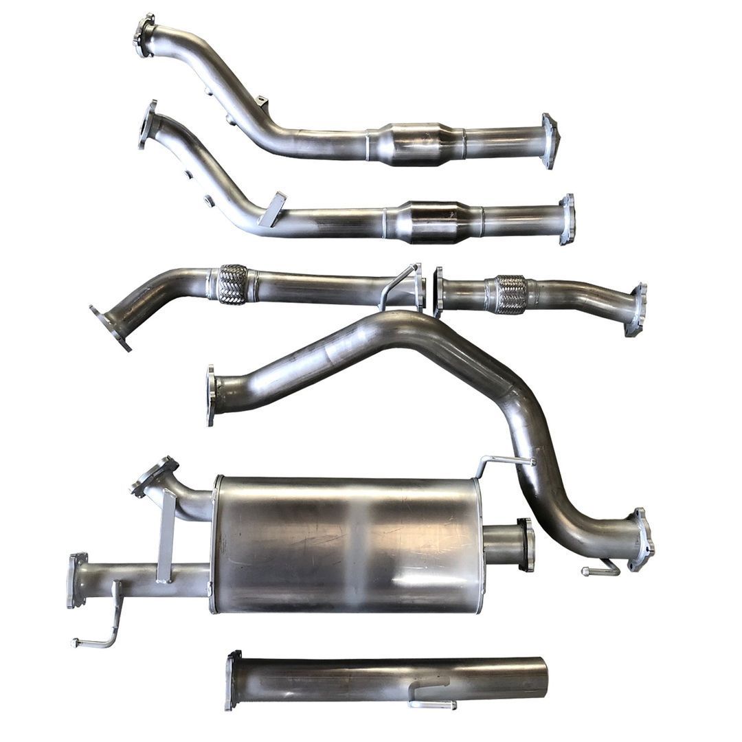 Berklee Performance - Toyota Landcruiser 200 Series 4.2L (1HD-FTE) 3" Mild Steel Turbo Back Exhaust System (Ballistic Exhaust)